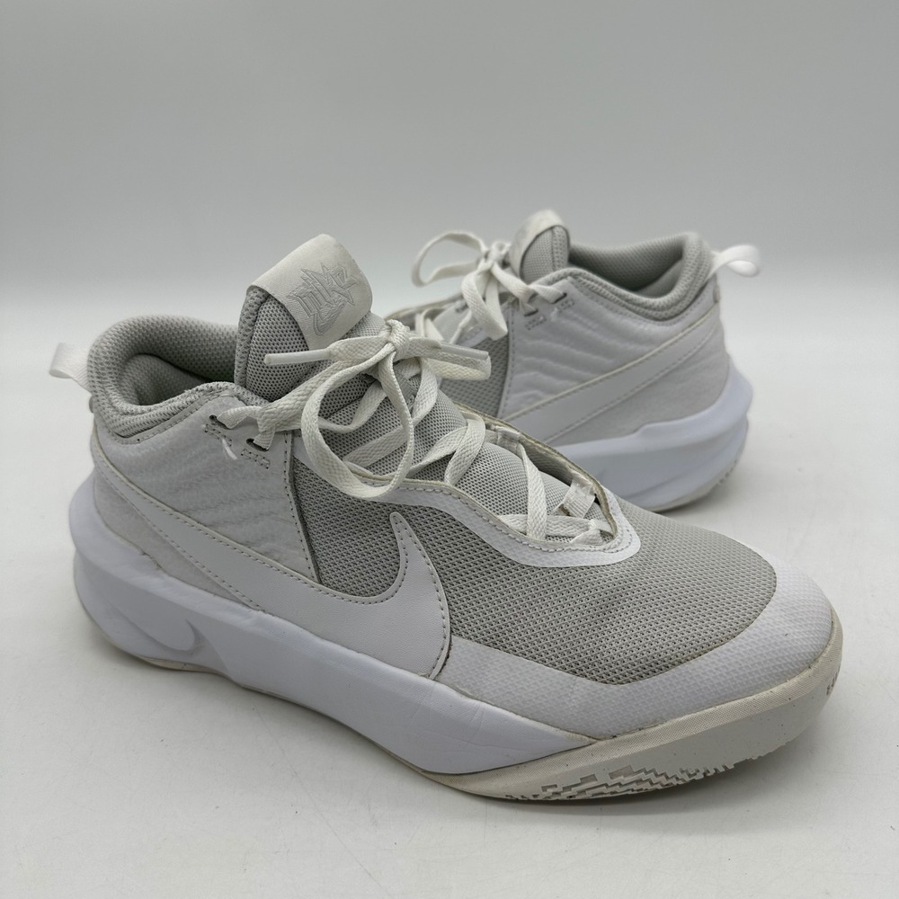 Nike CW6735-101 Youth Size 6Y Sneakers Hustle D 10‎ White Kids Basketball Shoes